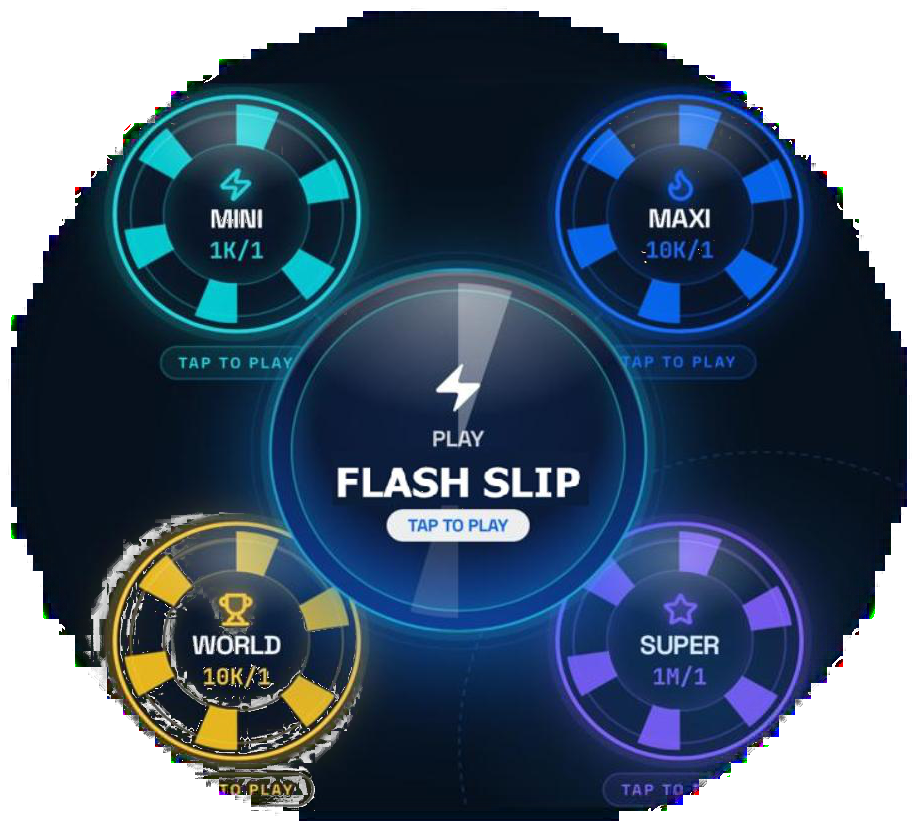 Flash Slip FreePlay — the odds wheel hub